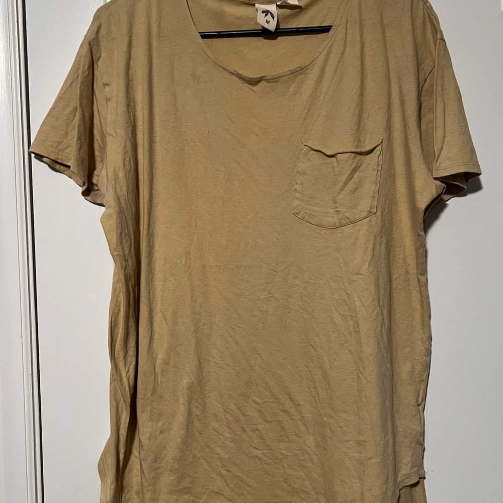 Urban Outfitters Men's Casual Tan T-Shirt